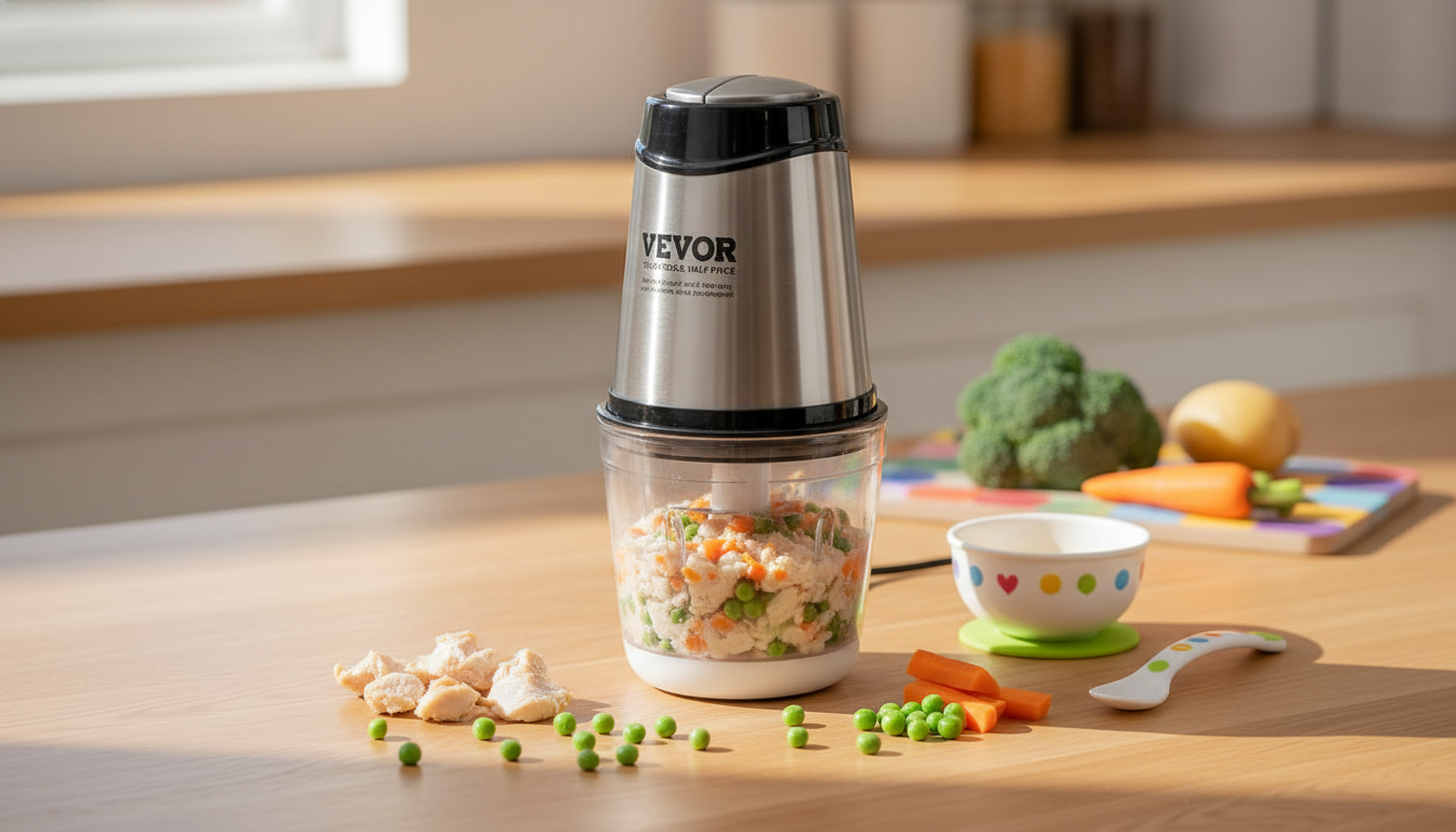 2-Speed Electric Meat Grinder for Baby Food: Smooth Purees