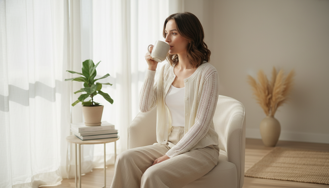 Luxe 100% Linen Long-Sleeve Cardigan for Women