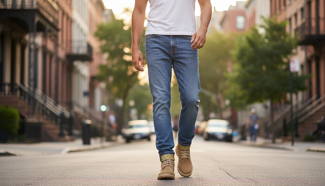 Versace Barocco Turn-Up Jeans: High-Waist Style Guide