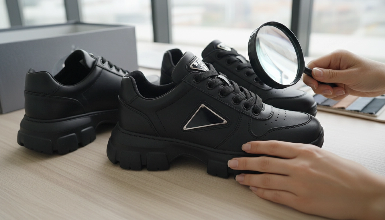 Spot Fake Prada Sneakers: Materials, Stitching & Logos