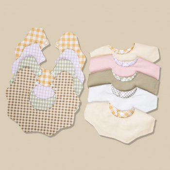 360° Cotton Baby Bib: Adjustable Petal Neck for Toddlers